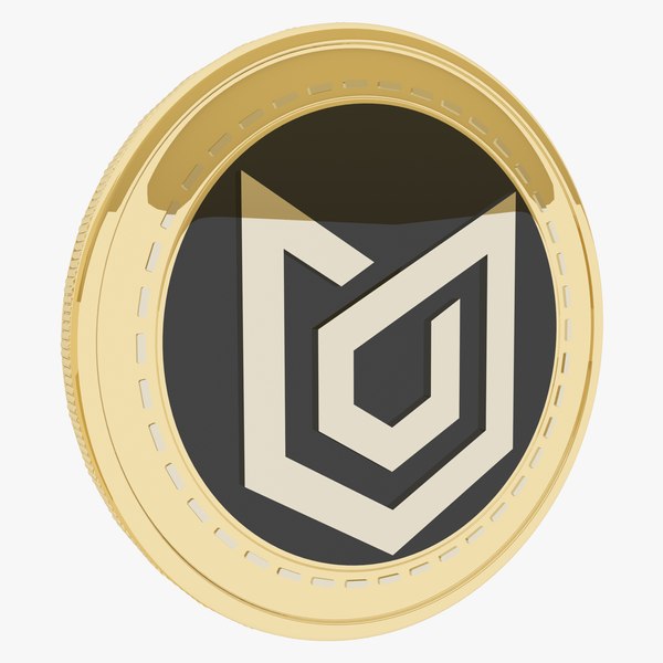 GameChain System Cryptocurrency Gold Coin 3D model