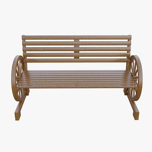 Rustic Brown Bench