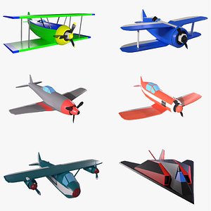 Stylized Planes Pack 3D