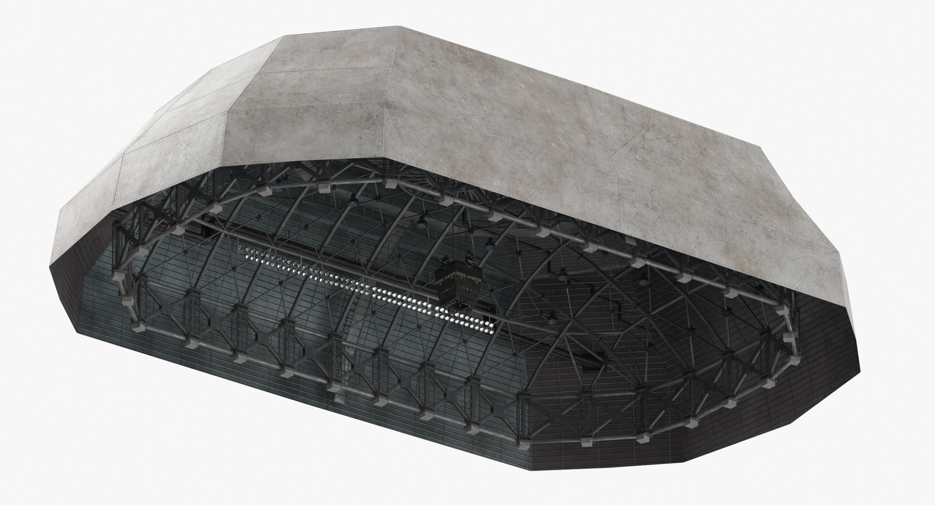 Arena Roof 02 3D Model - TurboSquid 1599036