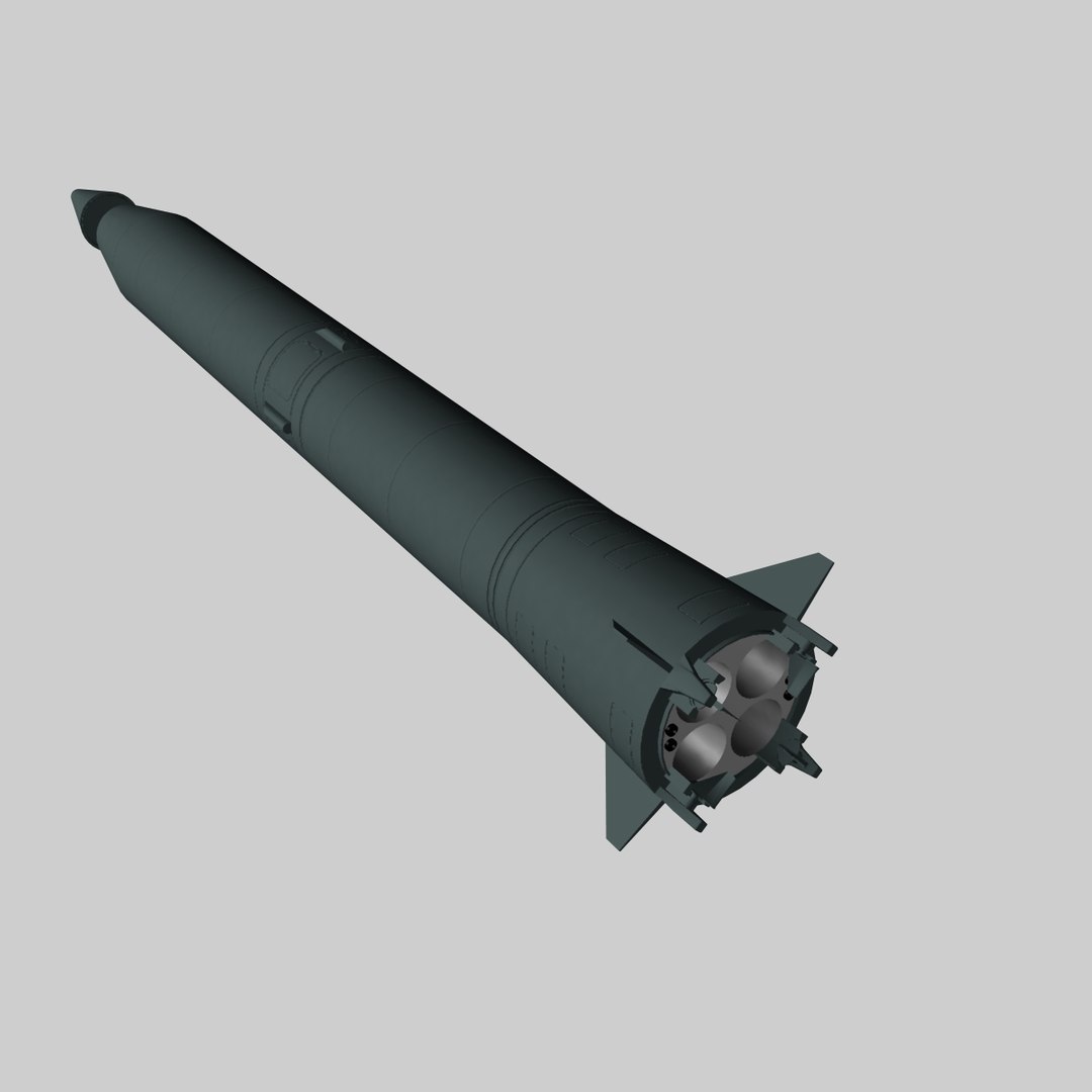 Soviet Ss-5 Skean Missile 3d Model