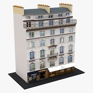 Typical Parisian Apartment Building 11 3D model