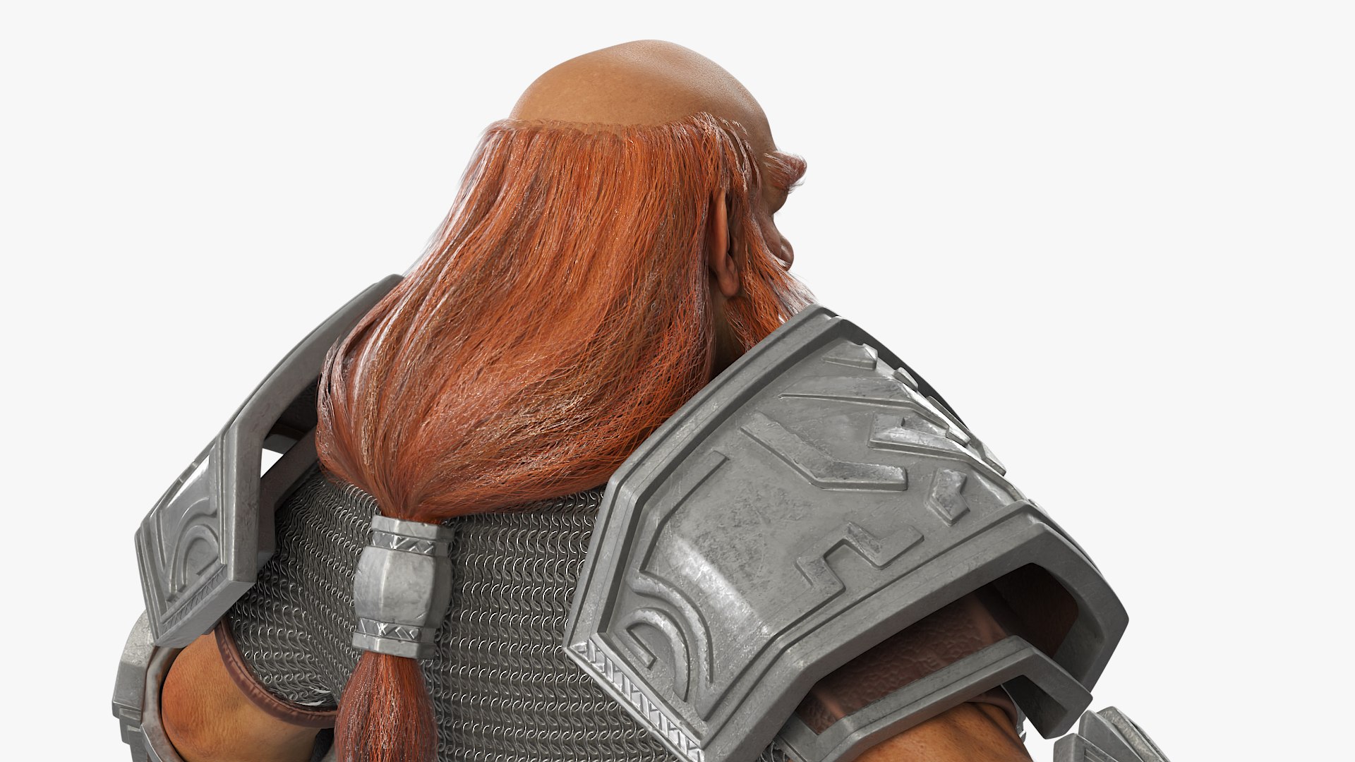 Armored Dwarf Warrior In Chainmail With Hammer 3D - TurboSquid 2391405