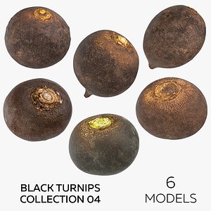 Black Turnips Collection 04 - 6 models 3D model