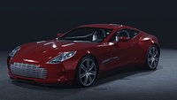 2009 Aston Martin One-77 3D Model  British Hypercar Masterpiece  Limited Edition Excellence