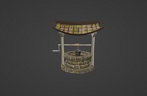 Stylized Water Well 3D