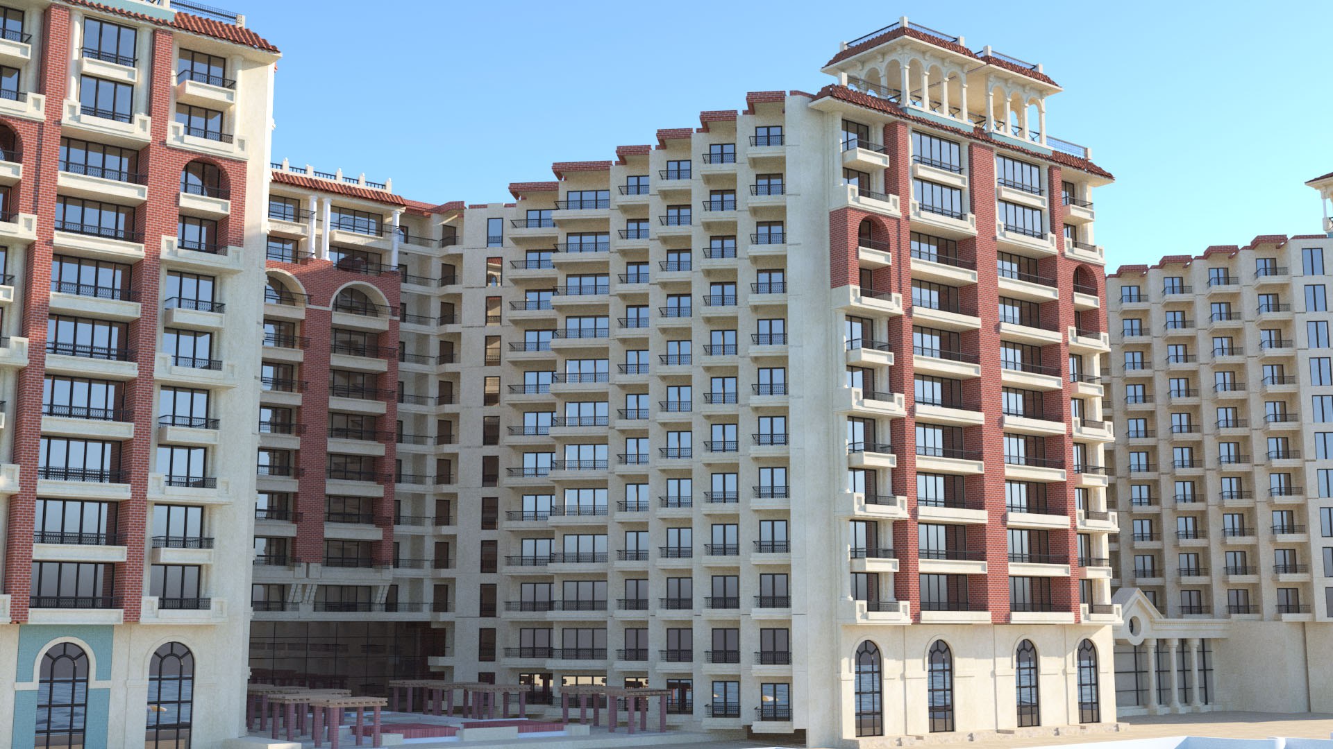 Resort Hotel Condo 3D Model - TurboSquid 1600527