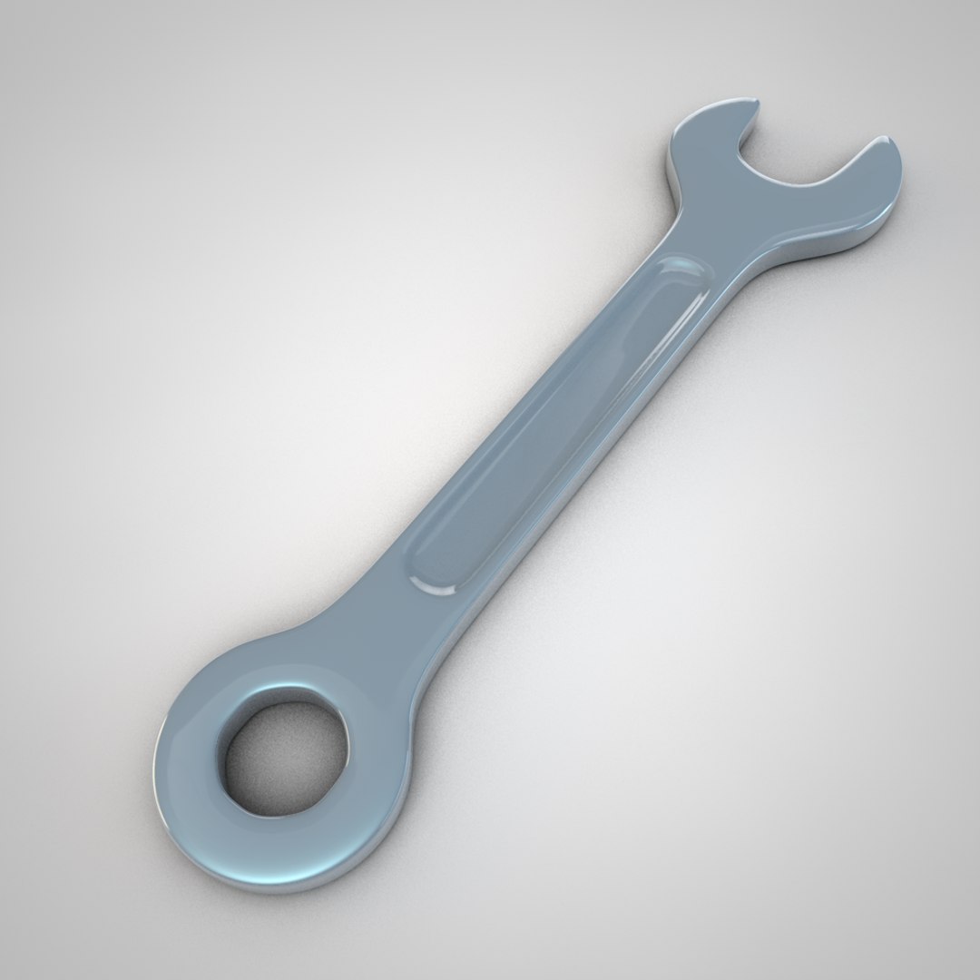 3D cartoon wrench - TurboSquid 1365737