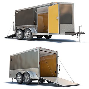 closed cargo trailer 3ds