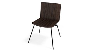 free wood wooden chair 3d model