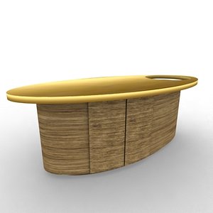 3d model of counter pharmacy grocery