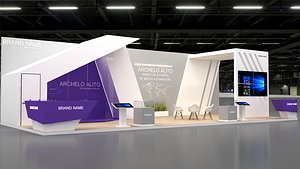 3D exhibition booth stall