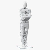 Straitjacket Mannequin Figure White