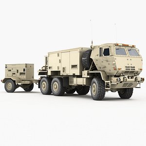 AN/TPQ-53 Operations control shelter+Generator MEP806