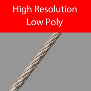 Rope 3D model/texture