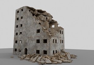 3D model building ruins