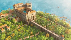 Villa Jovis Capri Environment 3D model