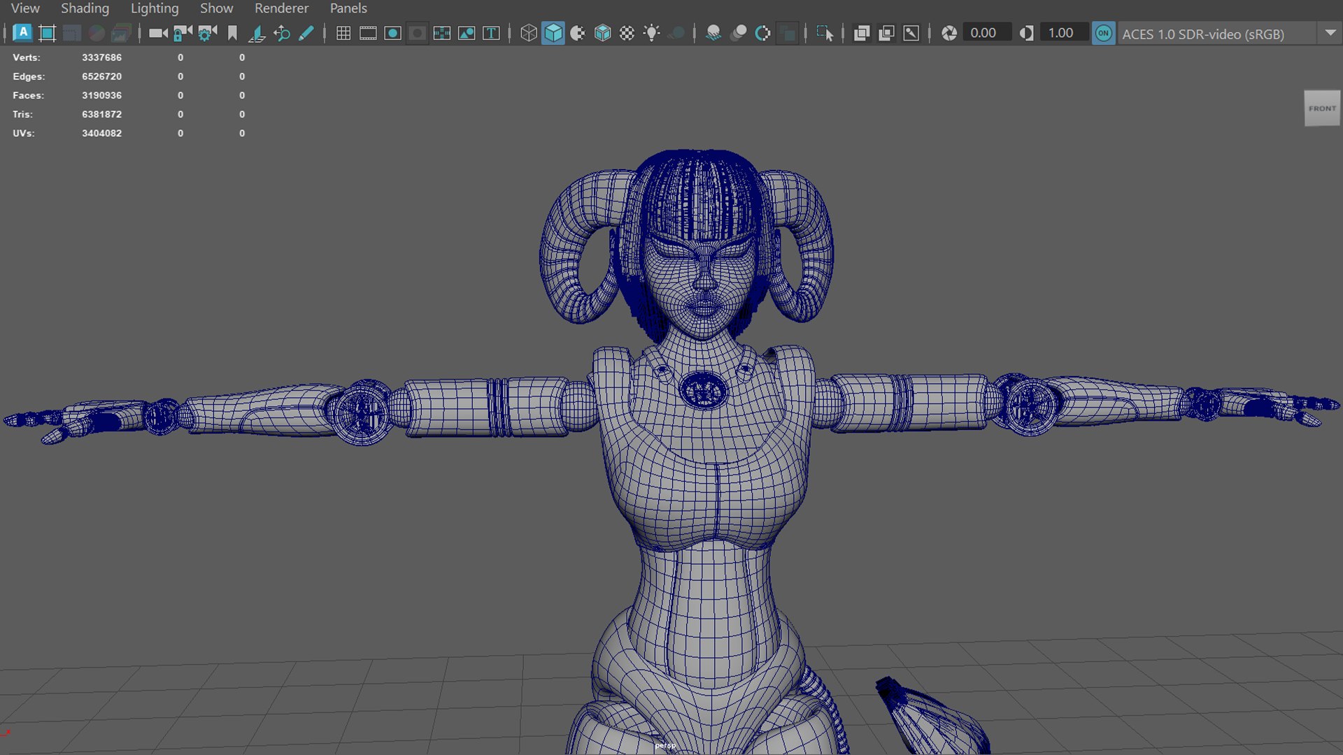 3D Robotic Character Hellen-Humanoid WITH RIG - TurboSquid 2274359
