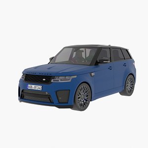 3D Range-Rover Sport SVR 2018