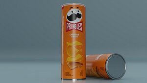Pringles Cheddar Cheese 3D model