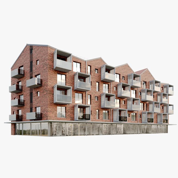 3D model modern multiplex building - TurboSquid 1639948