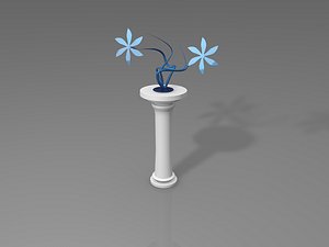3ds max glassy vase
