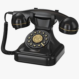 3D Vintage Landline Phone
