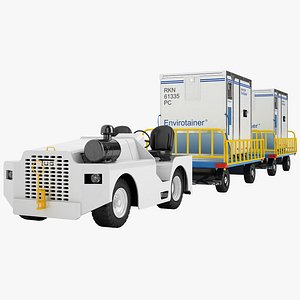 aircraft tow tractor 3d max