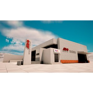 3D Central de Autobuses ADO Escarcega model