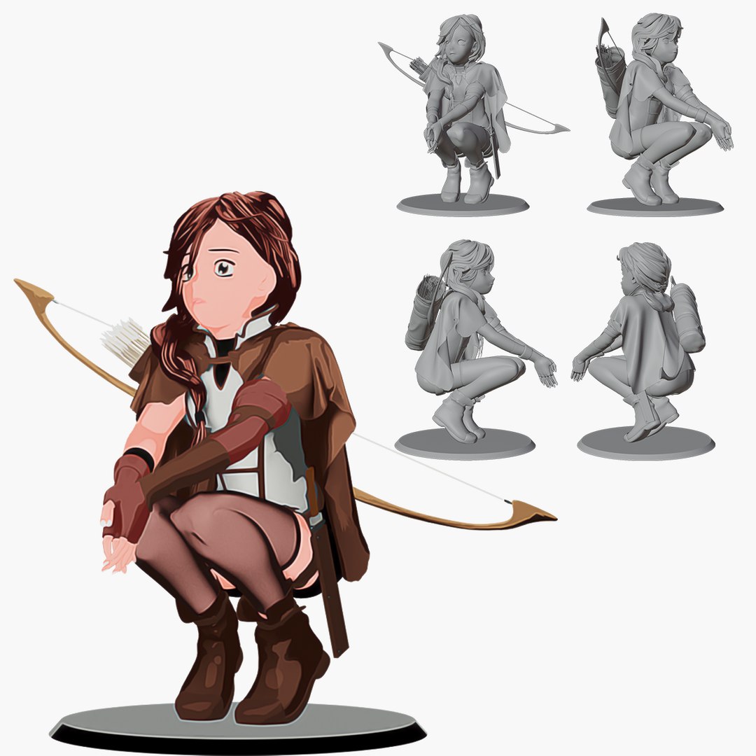 ByulRa   female archer character design