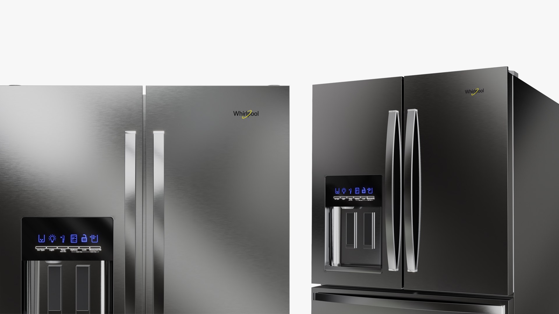 3D Whirlpool Refrigerator Collection - TurboSquid 2115412