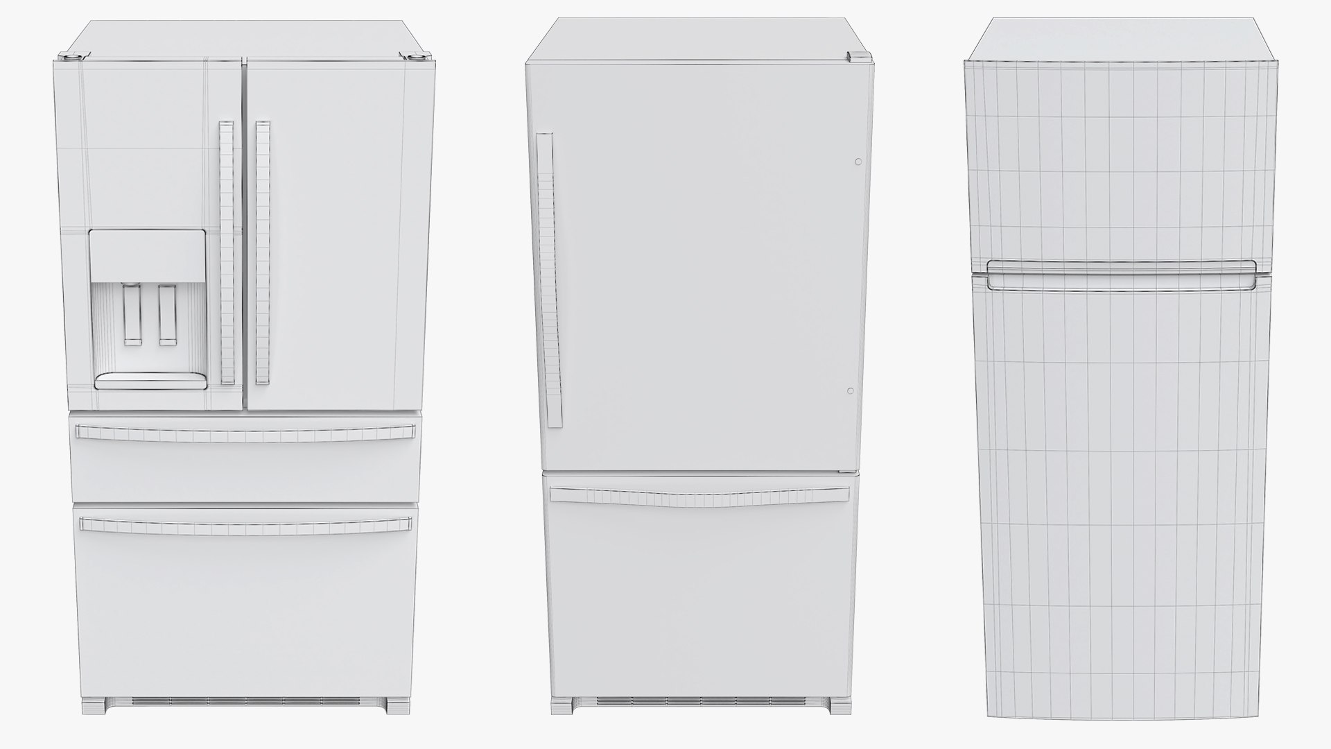 3D Whirlpool Refrigerator Collection - TurboSquid 2115412