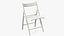 Silla Plegable Blanca Abierta