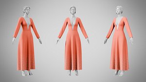 Dress 35 Tomato model