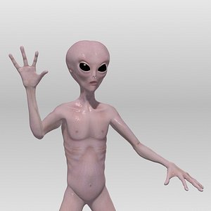 3D Alien Model Rigged