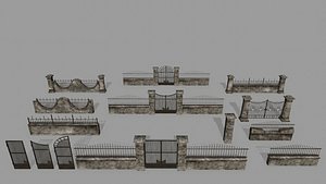 3D gate wall model