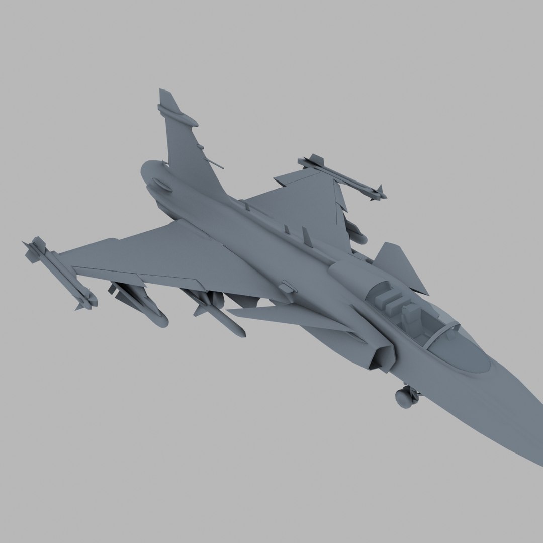 3d Max Jas-39 Greephen Jet