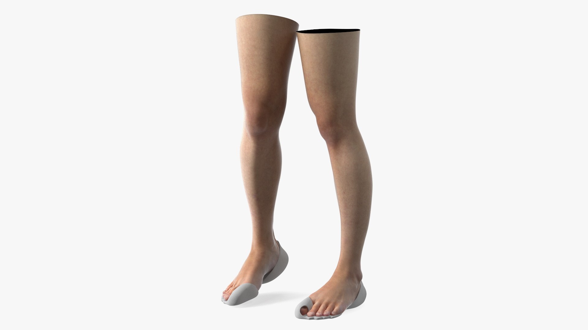 Balenciaga Zero Shoes on Feet 3D model preview
