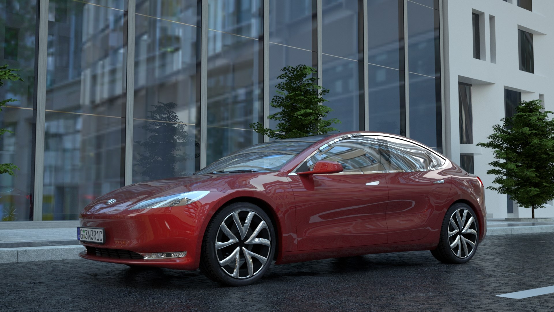 Generic Sedan V28 3D Model - TurboSquid 2228937