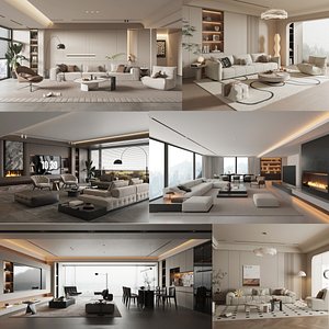 Modern Cream-style Living Room Collection