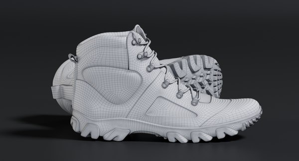 3D realistic boots green model - TurboSquid 1430180