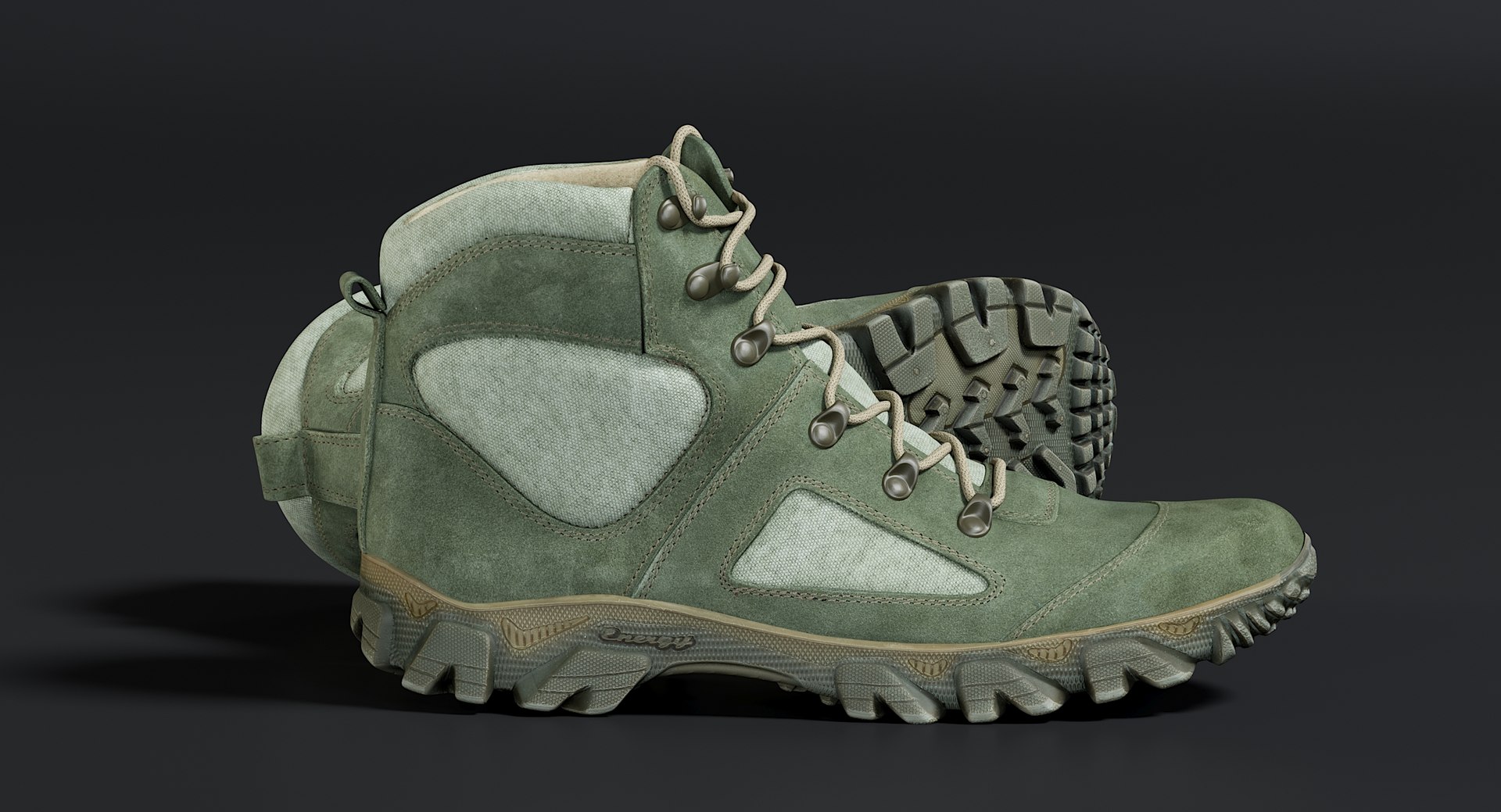 3D realistic boots green model https://p.turbosquid.com/ts-thumb/R9/NaX967/Kp0zinPK/_view100006/jpg/1564128953/1920x1080/fit_q87/48ba000cbc1ecb59950f22ec16d66622898a448f/_view100006.jpg