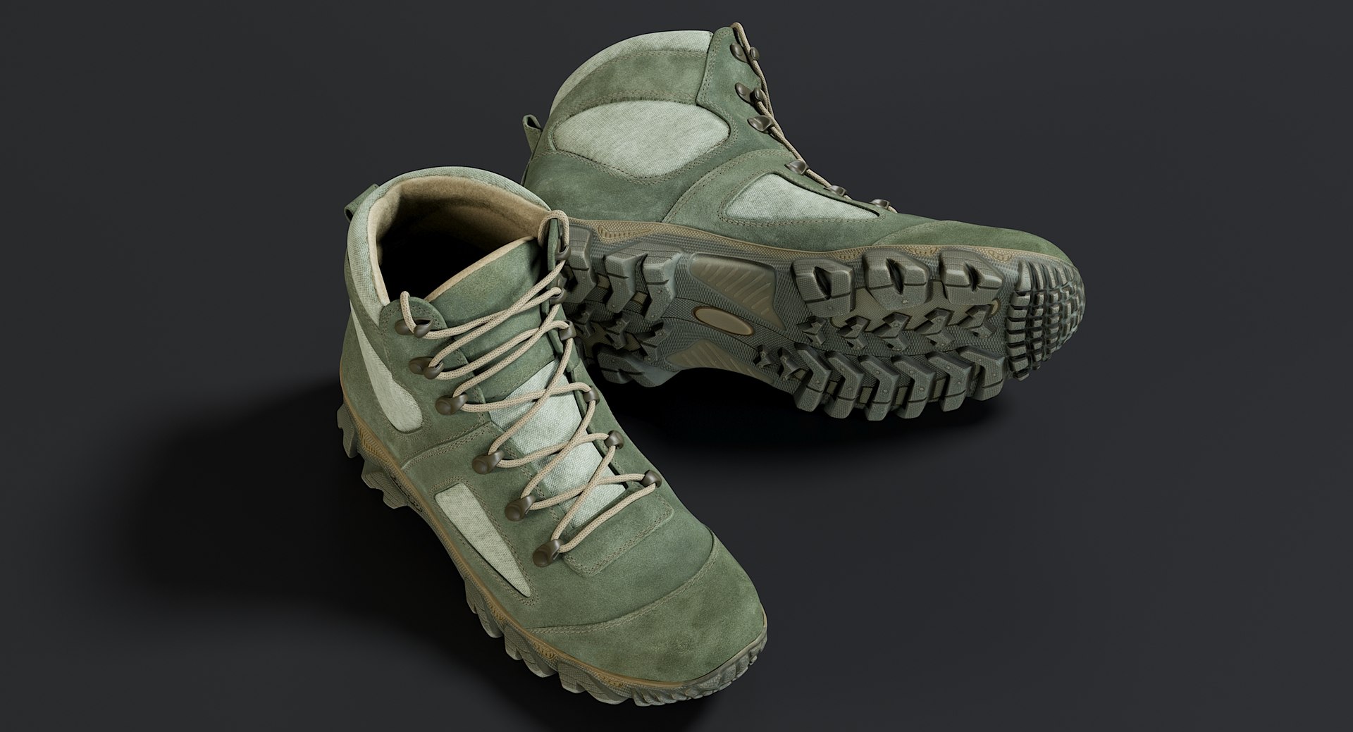 3D realistic boots green model https://p.turbosquid.com/ts-thumb/R9/NaX967/nl1odsz6/_view02/jpg/1564128953/1920x1080/fit_q87/17f8a211962c72b43ba153b91b82e6f94b3736a6/_view02.jpg
