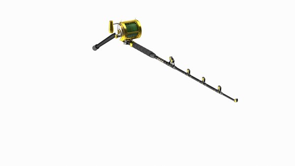 EatMyTackle 80 Wide 2Speed Fishing Reel Long Dredge Rod Rigged 3D
