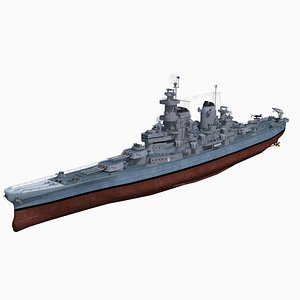 Battleship missouri BB63 3D
