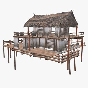 swamp house pbr 3D model