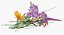 Prop Wild Flower Bouquet Pose 01 and Pose 02 3D