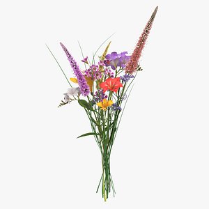 Prop Wild Flower Bouquet Pose 01 and Pose 02