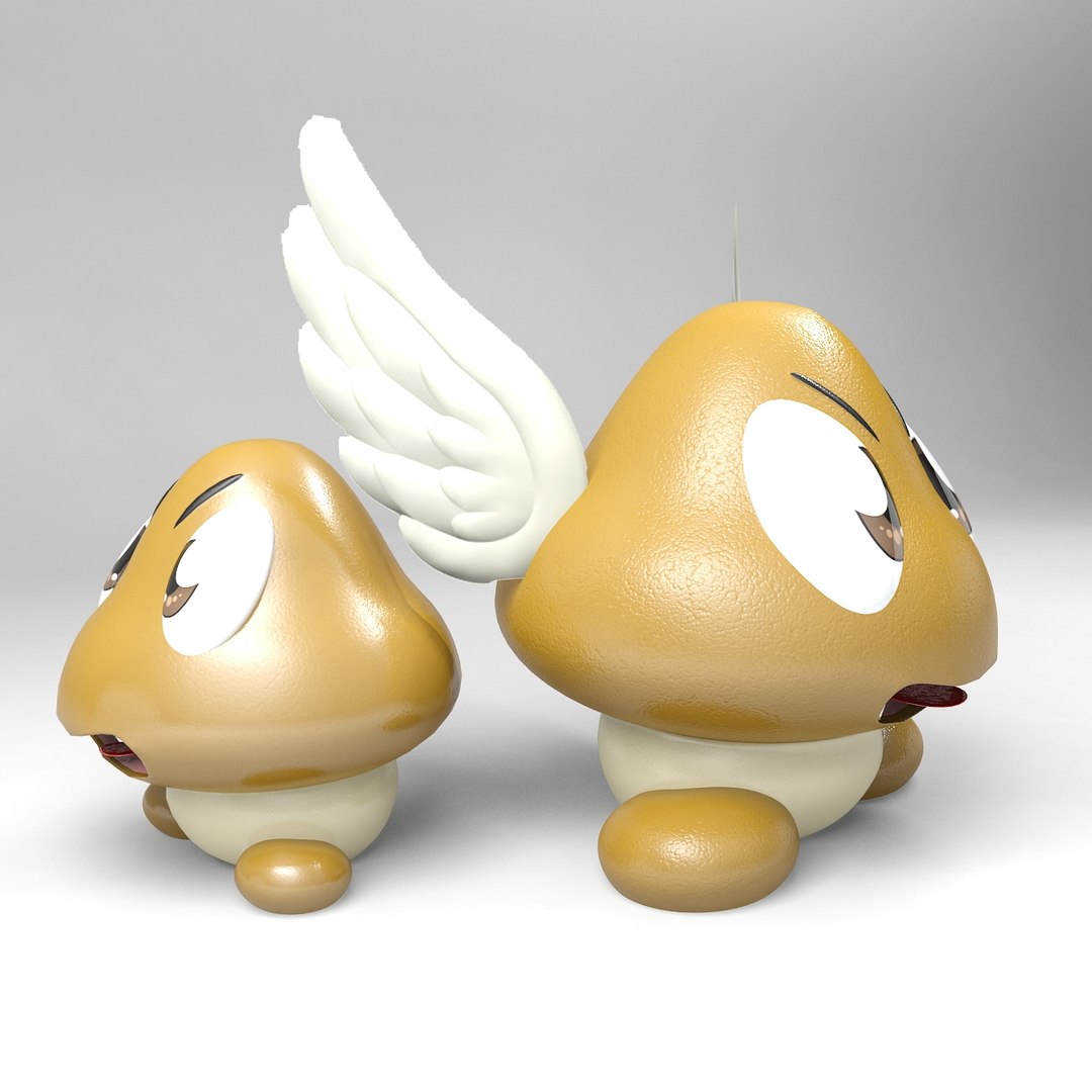 3d model creature goombas