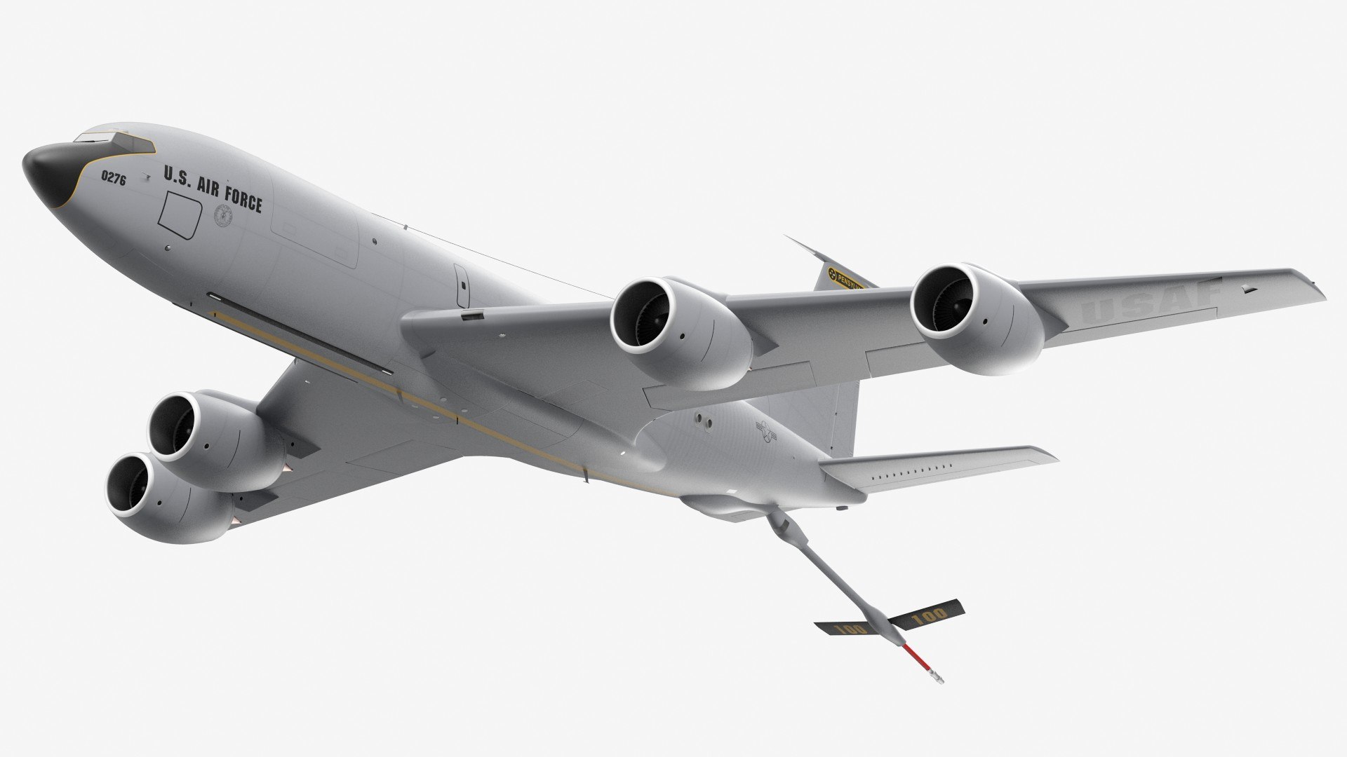 Boeing KC 135 Stratotanker Refueling Aircraft 3D model preview